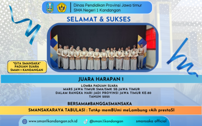 Harmoni Suara Gita Smansaka Gema di Lomba Paduan Suara se-Jawa Timur