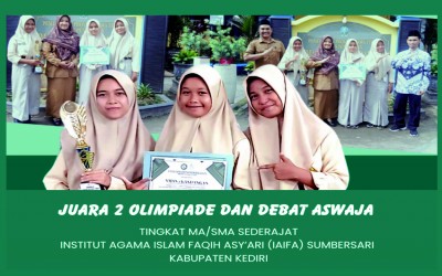 SMAN 1 Kandangan Gemilang di Debat Aswaja IAIFA Sumbersari, Raih Juara 2 di Hari Lahir NU ke-102